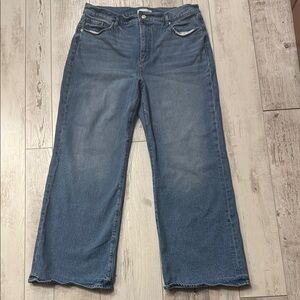 LOFT Blue wide Leg Jeans PETITE